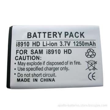 Rechargeable mobile phone battery for SAM i8910 HD 1,250mAh
